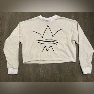 ADIDAS CROPPED LONG SLEEVE SWEATSHIRT - Size Small SKU:36
